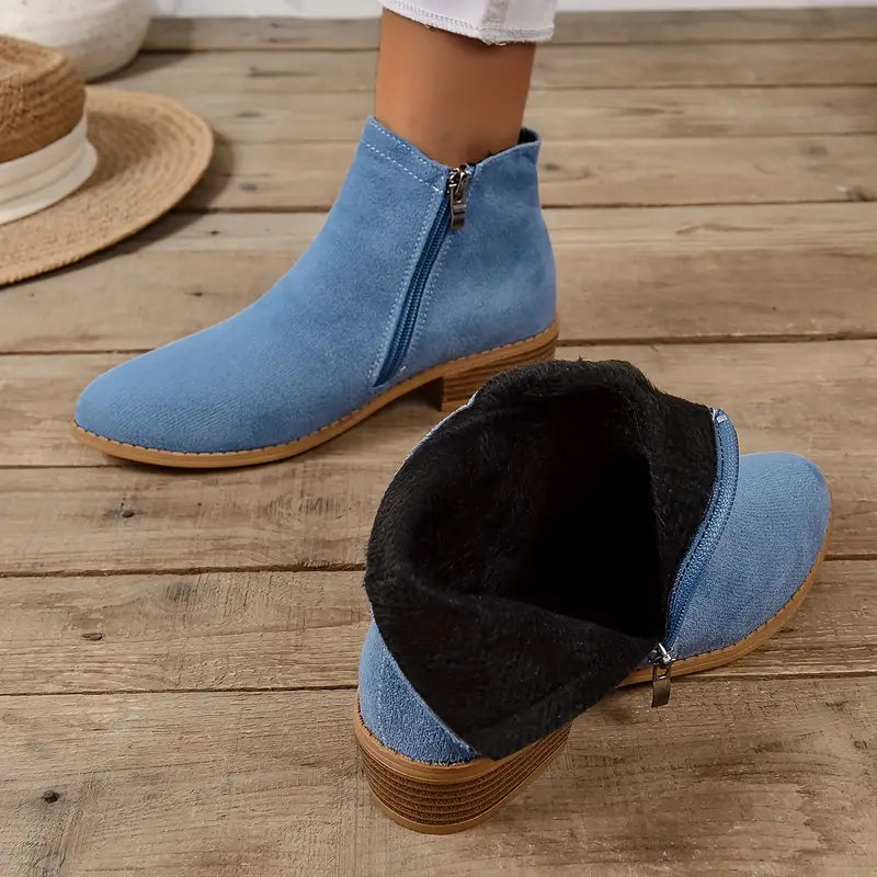 MAAIKE - BOTTINES ZIPPÉES RÉTRO