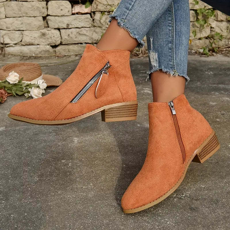 MAAIKE - BOTTINES ZIPPÉES RÉTRO