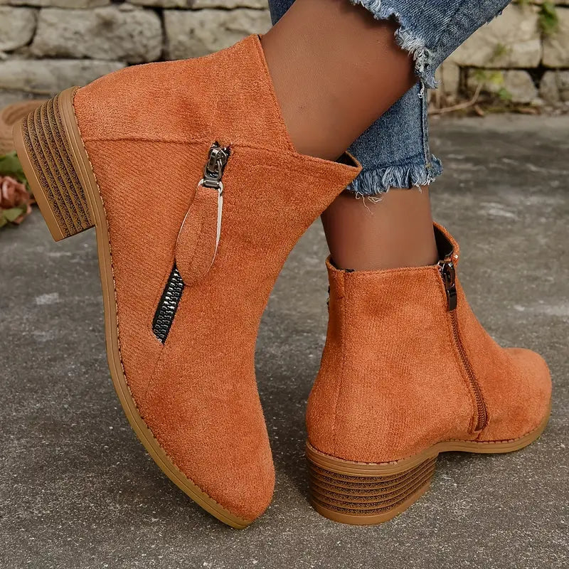 MAAIKE - BOTTINES ZIPPÉES RÉTRO