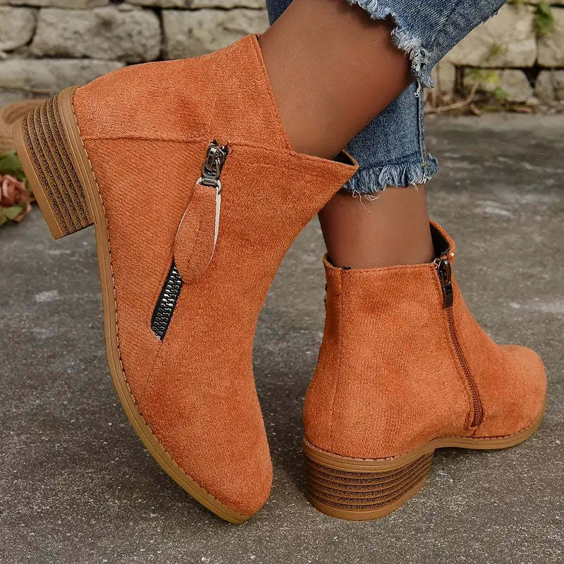 MAAIKE - BOTTINES ZIPPÉES RÉTRO