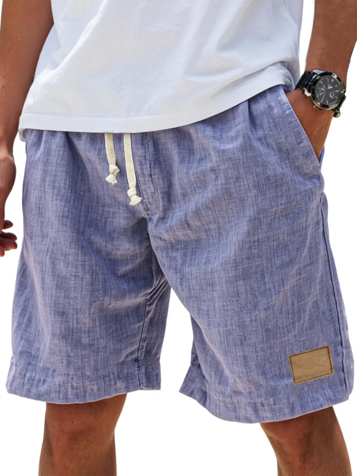 Men's Breathable Linen Loose Holiday Shorts