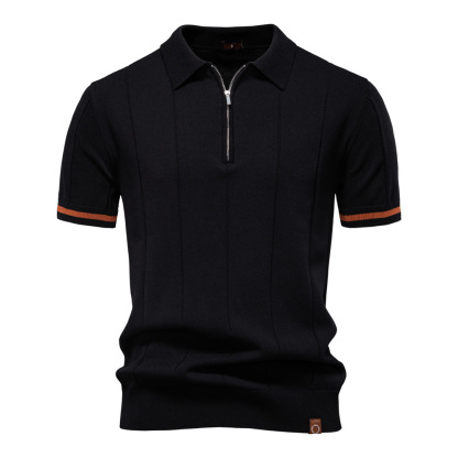 Polo tricot 2025 : business-casual col chemise pour homme