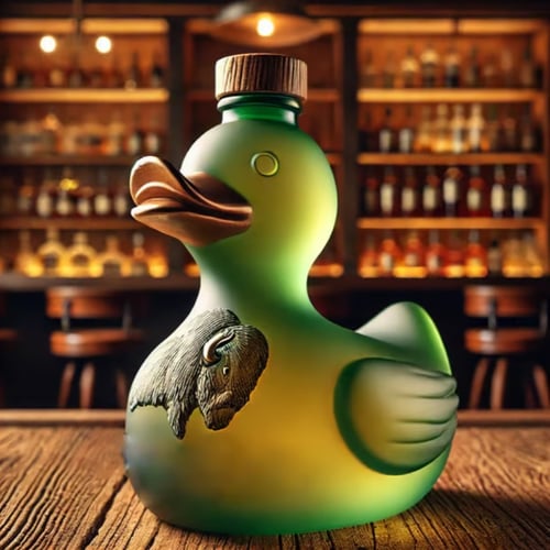 Bouteille de canard à whisky amusante (10 oz)