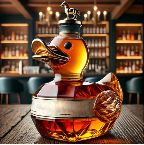 Bouteille de canard à whisky amusante (10 oz)