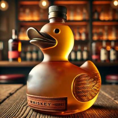 Bouteille de canard à whisky amusante (10 oz)