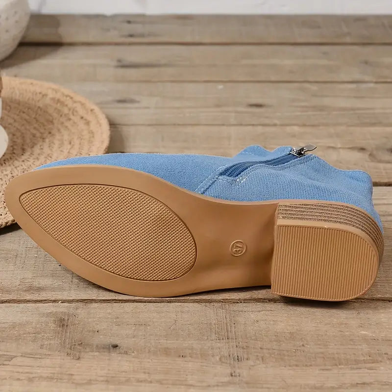 MAAIKE - BOTTINES ZIPPÉES RÉTRO