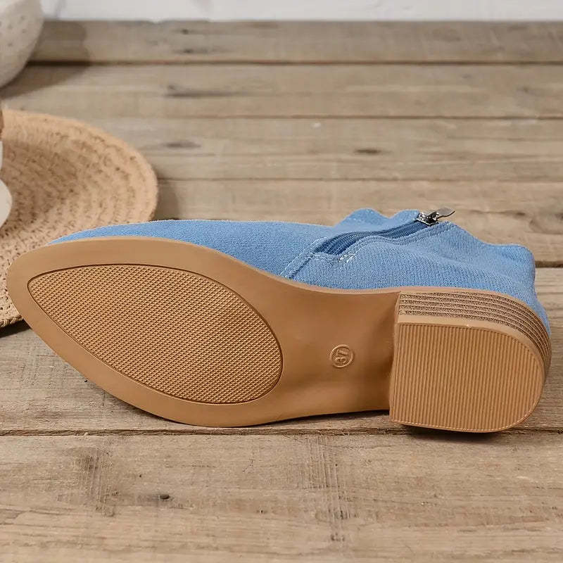 MAAIKE - BOTTINES ZIPPÉES RÉTRO