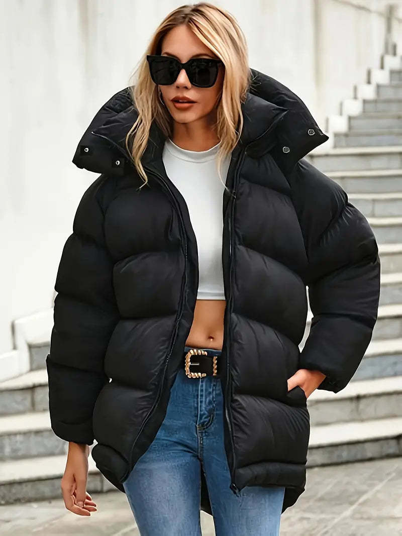 Charmaine - Doudoune à capuche zippée