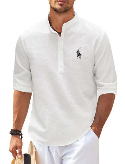 Style Confort – Chemise Henley élégante pour homme