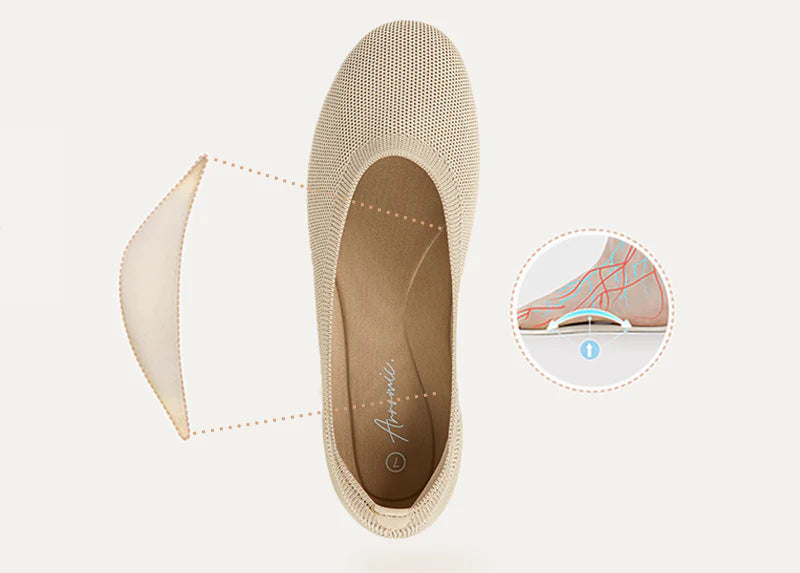 Les ballerines à bout rond d'Arromic