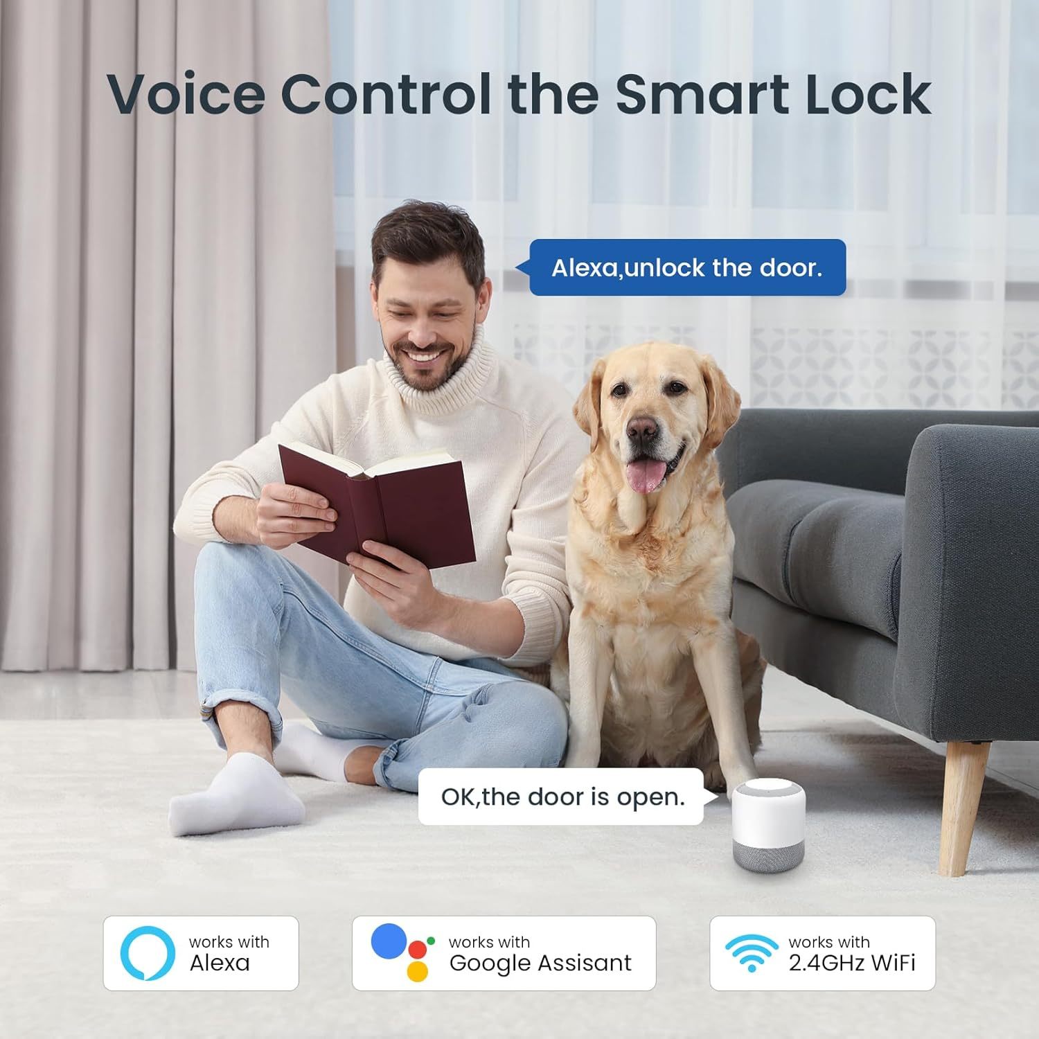 Devo Passcode Smart Door Lock with Doorbell&Built-in Wi-Fi G5