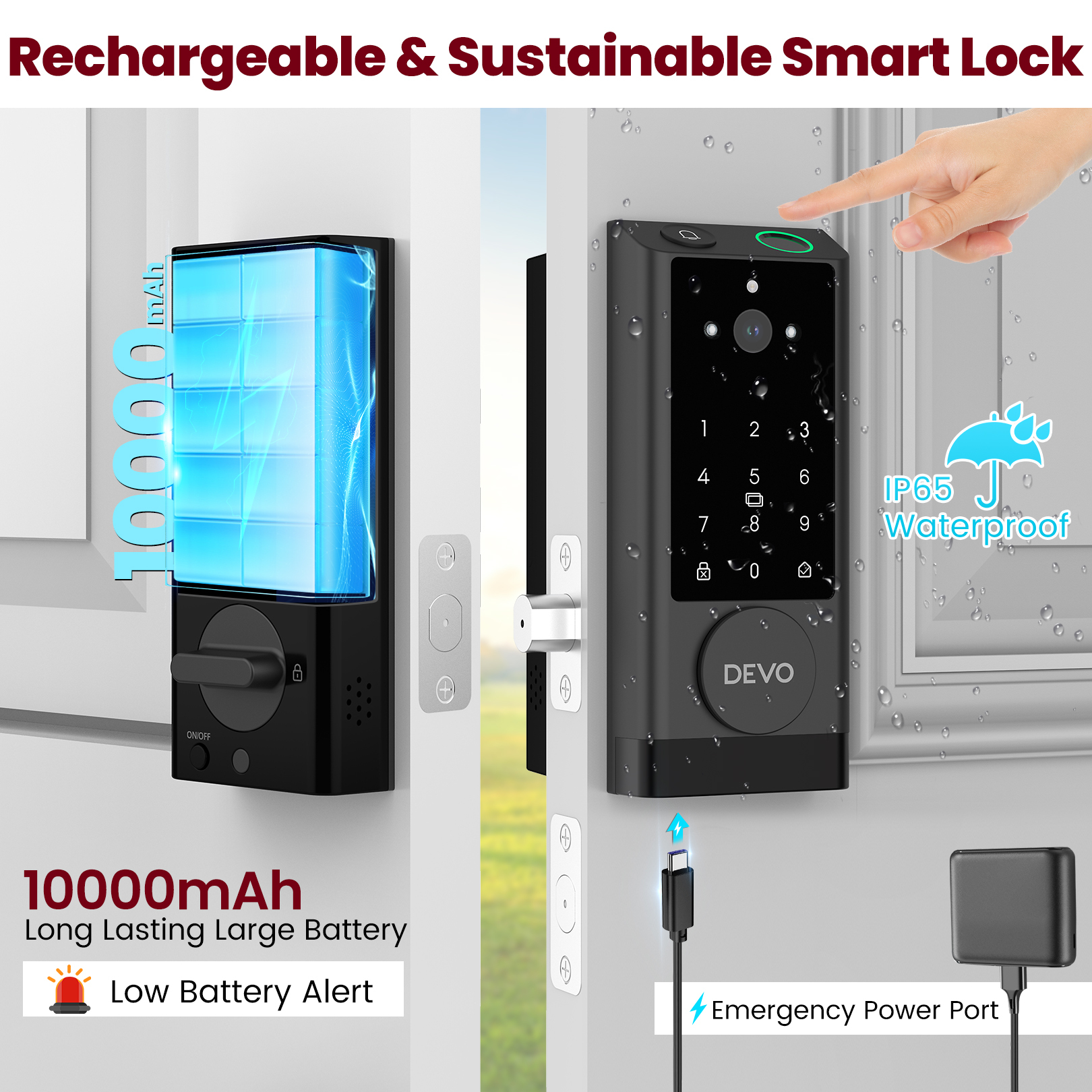 Devo Video Smart Lock with Camera&Doorbell G1