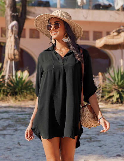 AI'MAGE Bathing Suit Cover Up for Women Swimsuit Coverup Shirt Summer Swimwear Bikini Beach Essentials