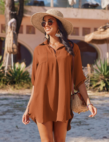 AI'MAGE Bathing Suit Cover Up for Women Swimsuit Coverup Shirt Summer Swimwear Bikini Beach Essentials