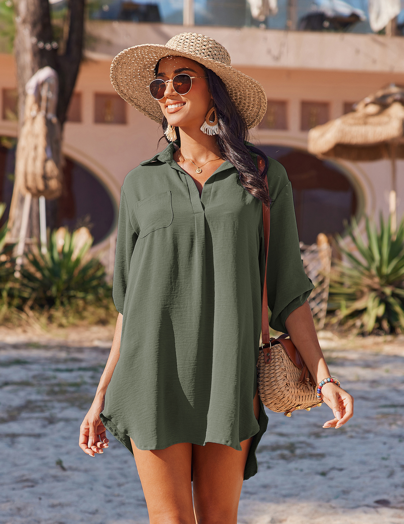 AI'MAGE Bathing Suit Cover Up for Women Swimsuit Coverup Shirt Summer Swimwear Bikini Beach Essentials