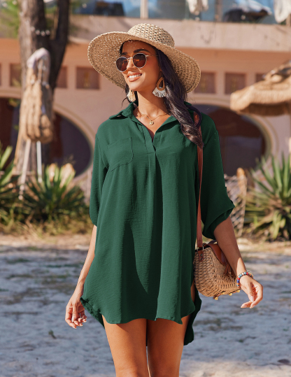 AI'MAGE Bathing Suit Cover Up for Women Swimsuit Coverup Shirt Summer Swimwear Bikini Beach Essentials