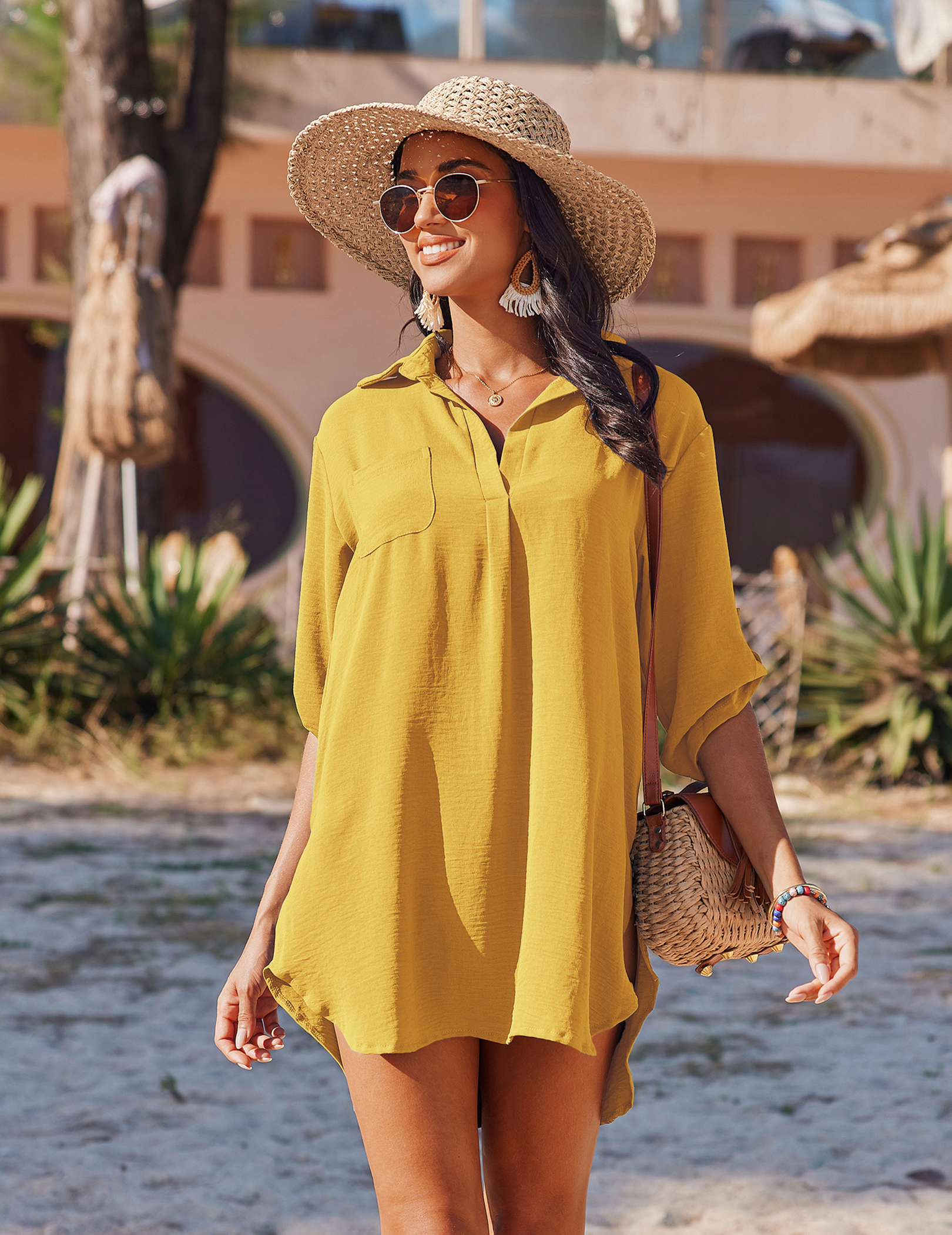 AI'MAGE Bathing Suit Cover Up for Women Swimsuit Coverup Shirt Summer 