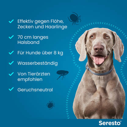 Seresto Halsband für große Hunde | ab 8 kg 