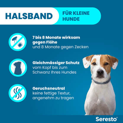 Seresto Halsband für kleine Hunde | bis 8 kg