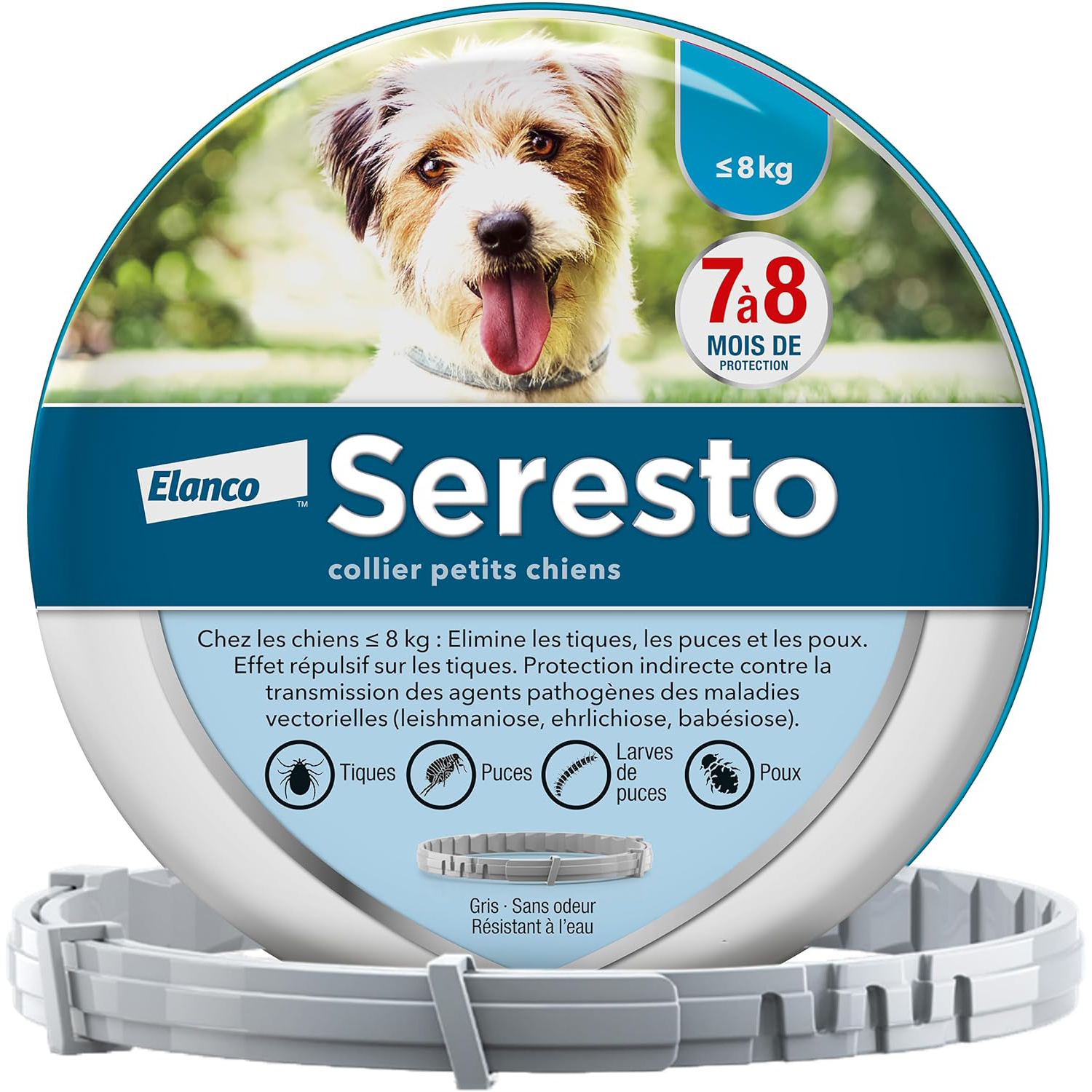 Seresto Colliers  Elanco Bayer  pour Chiens Anti-puce et Anti-tique | Protection de 8 mois