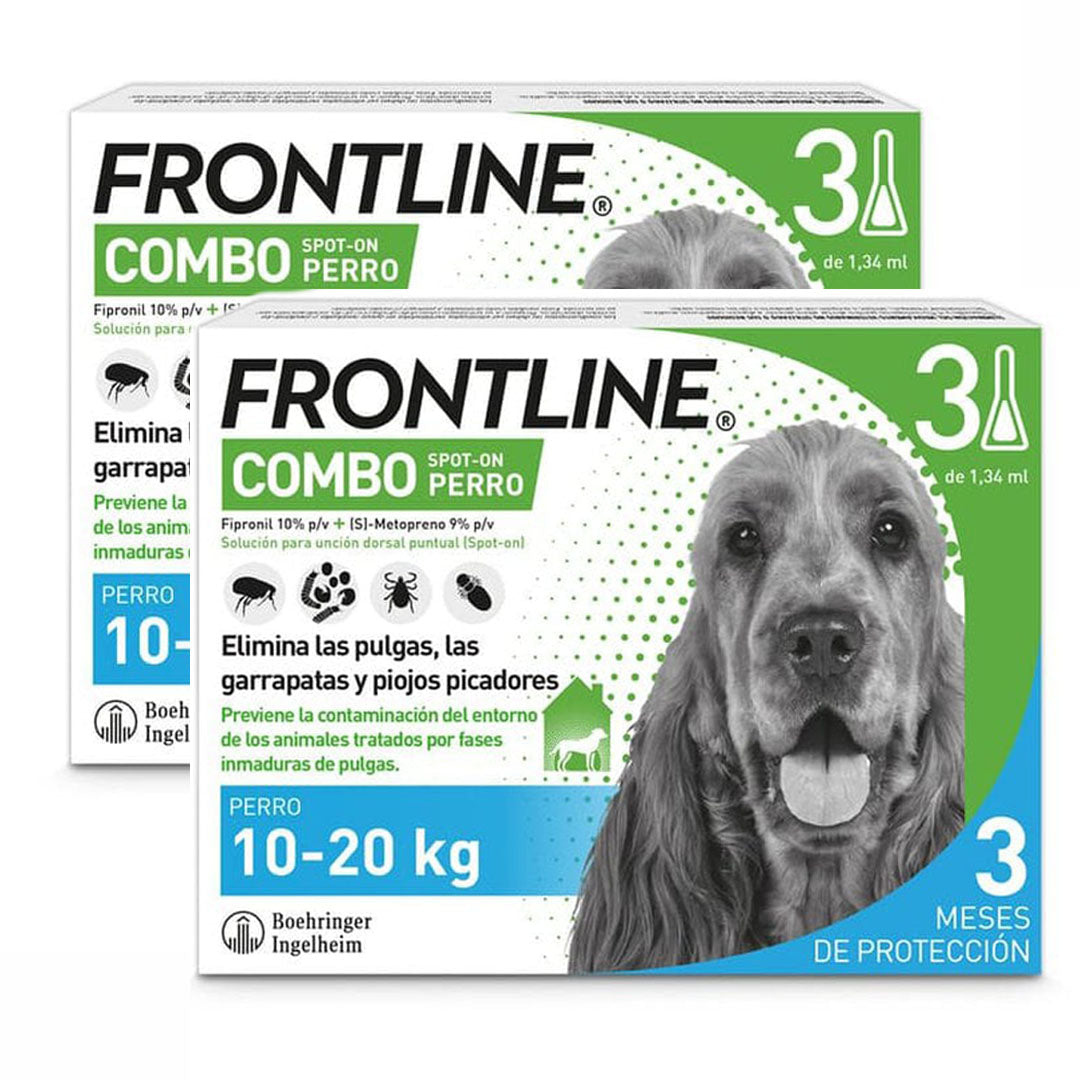 Frontline® Combo Pipetas Antiparasitarias Para Perros