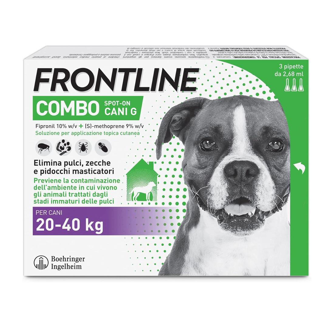 FRONTLINE® Combo Spot-On Antiparassitario per Cani e Cuccioli 2-40 kg