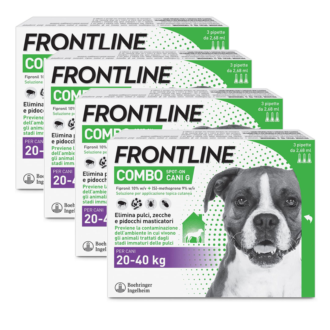 FRONTLINE® Combo Spot-On Antiparassitario per Cani e Cuccioli 2-40 kg