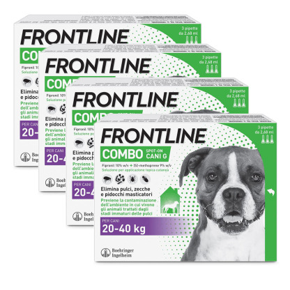 FRONTLINE® Combo Spot-On Antiparassitario per Cani e Cuccioli 2-40 kg