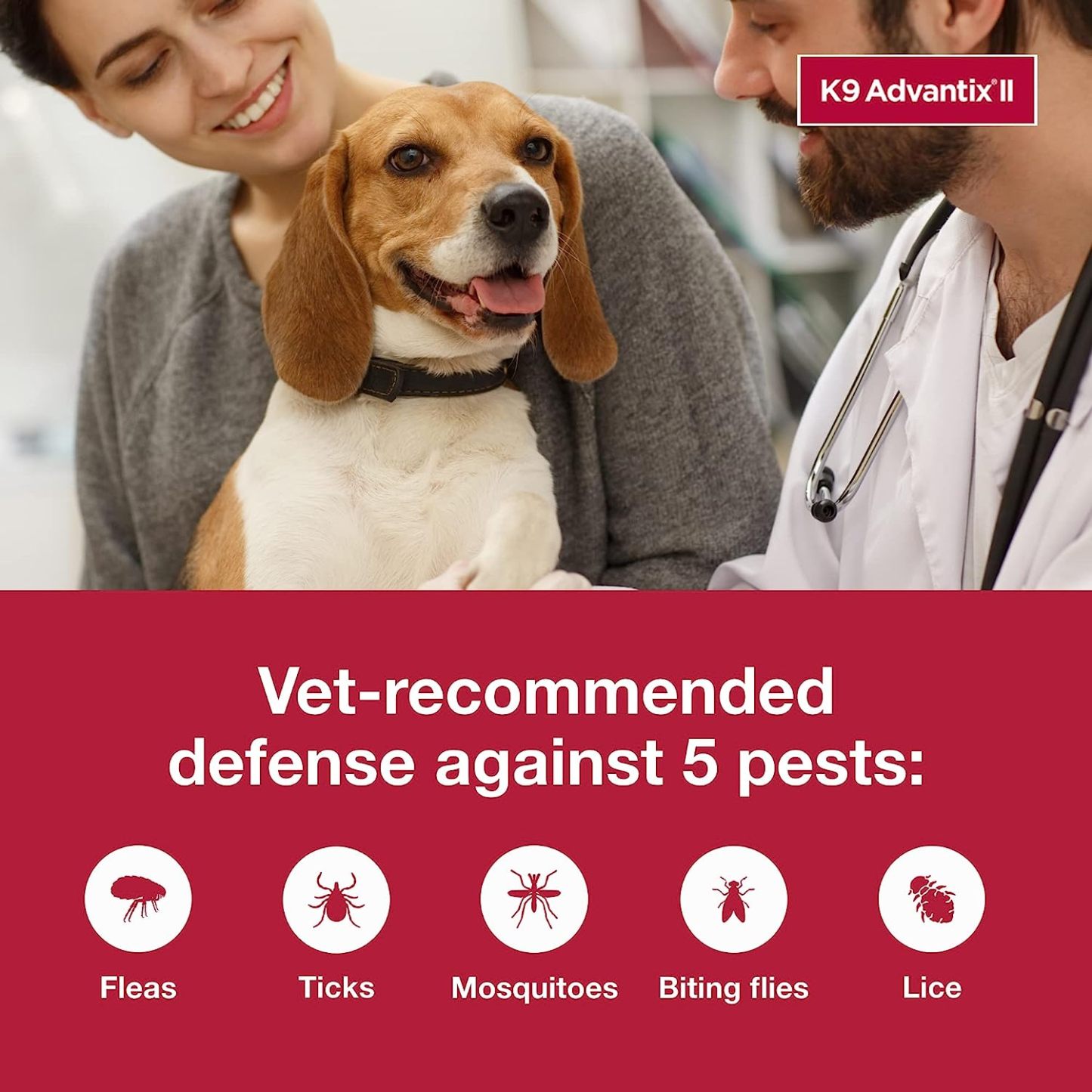 K9 Advantix II  Vet-Recommended Flea, Tick & Mosquito Treatment & Prevention for Dogs | 6-Mo Supply-Chicfuzzy