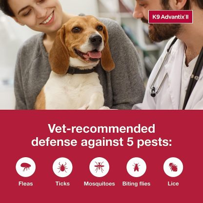 K9 Advantix II  Vet-Recommended Flea, Tick & Mosquito Treatment & Prevention for Dogs | 6-Mo Supply-Chicfuzzy