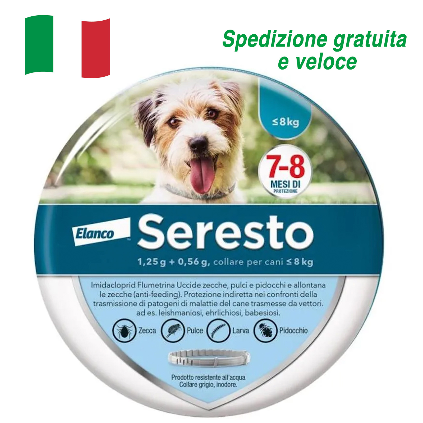 SerestoCollare  Antiparassitario per Cani | 8 Mesi di Protezione