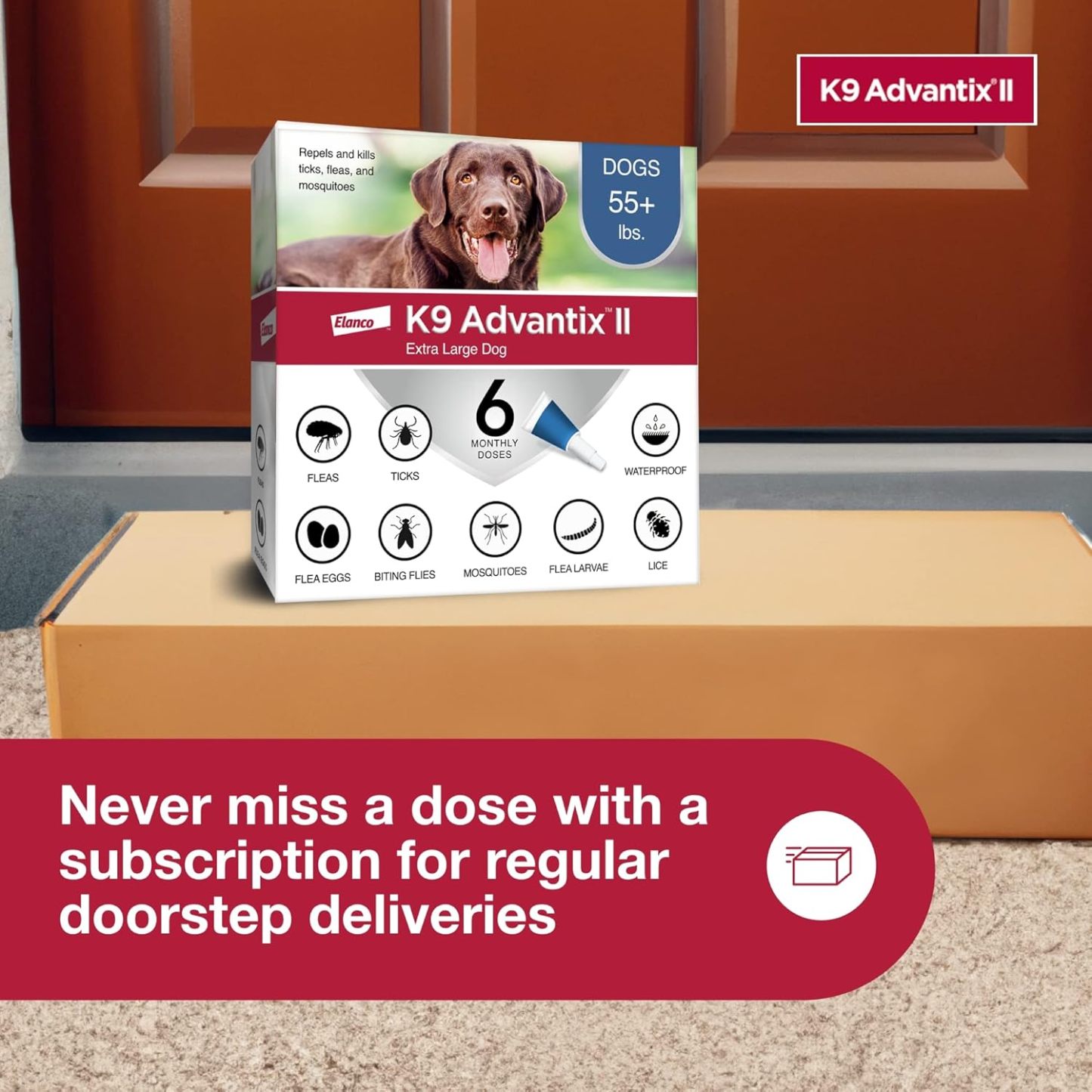 K9 Advantix II  Vet-Recommended Flea, Tick & Mosquito Treatment & Prevention for Dogs | 6-Mo Supply-Chicfuzzy