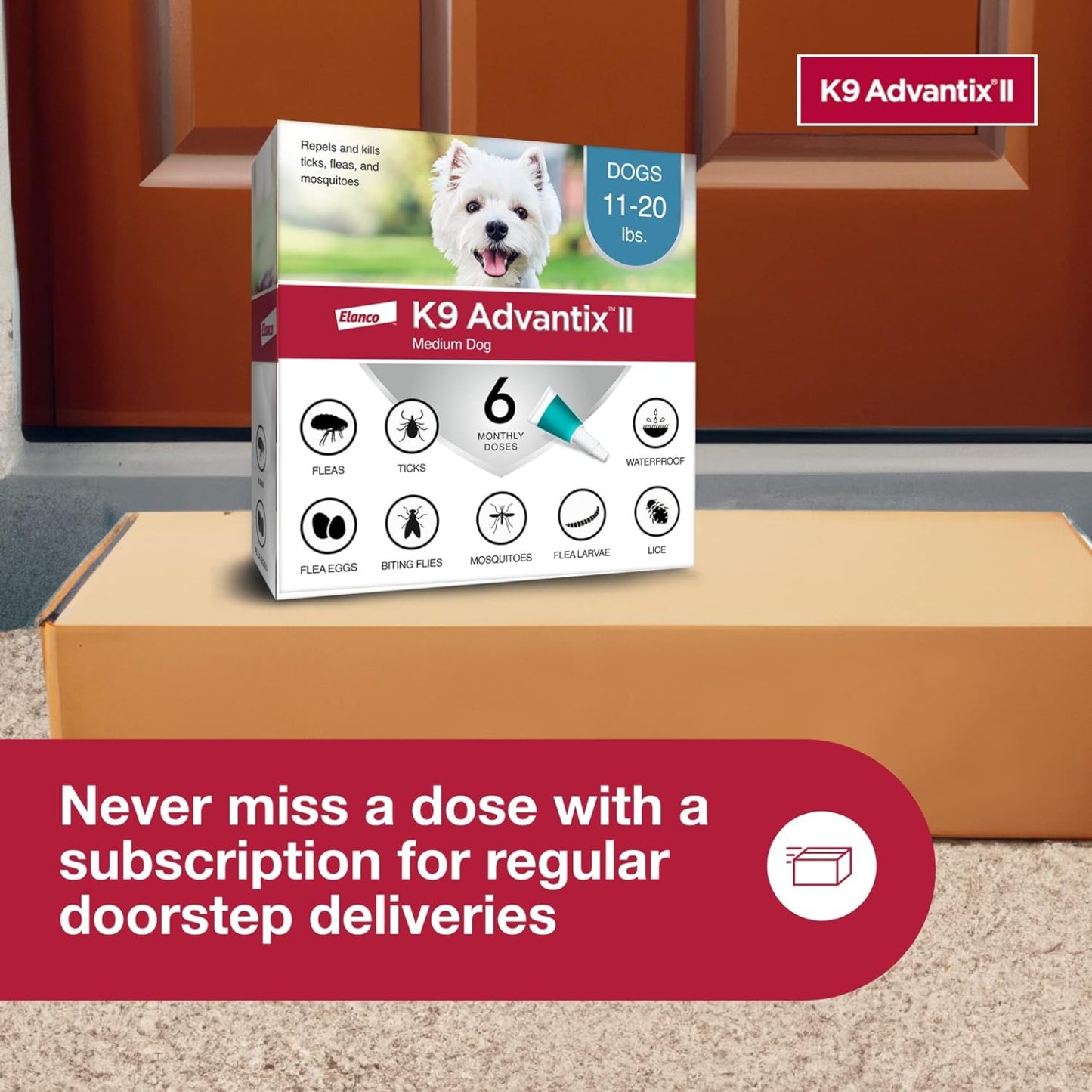 K9 Advantix II  Vet-Recommended Flea, Tick & Mosquito Treatment & Prevention for Dogs | 6-Mo Supply-Chicfuzzy