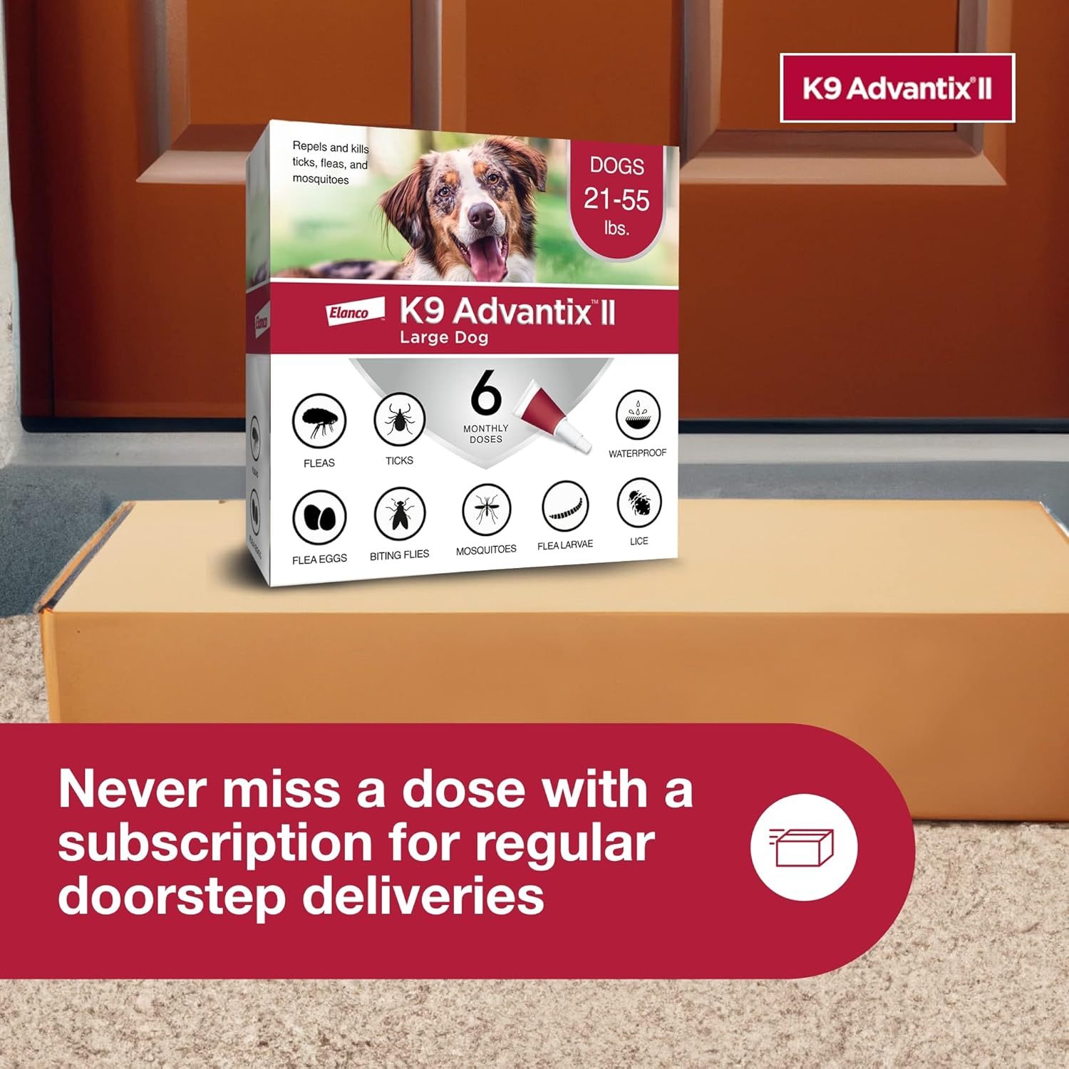 K9 Advantix II  Vet-Recommended Flea, Tick & Mosquito Treatment & Prevention for Dogs | 6-Mo Supply-Chicfuzzy