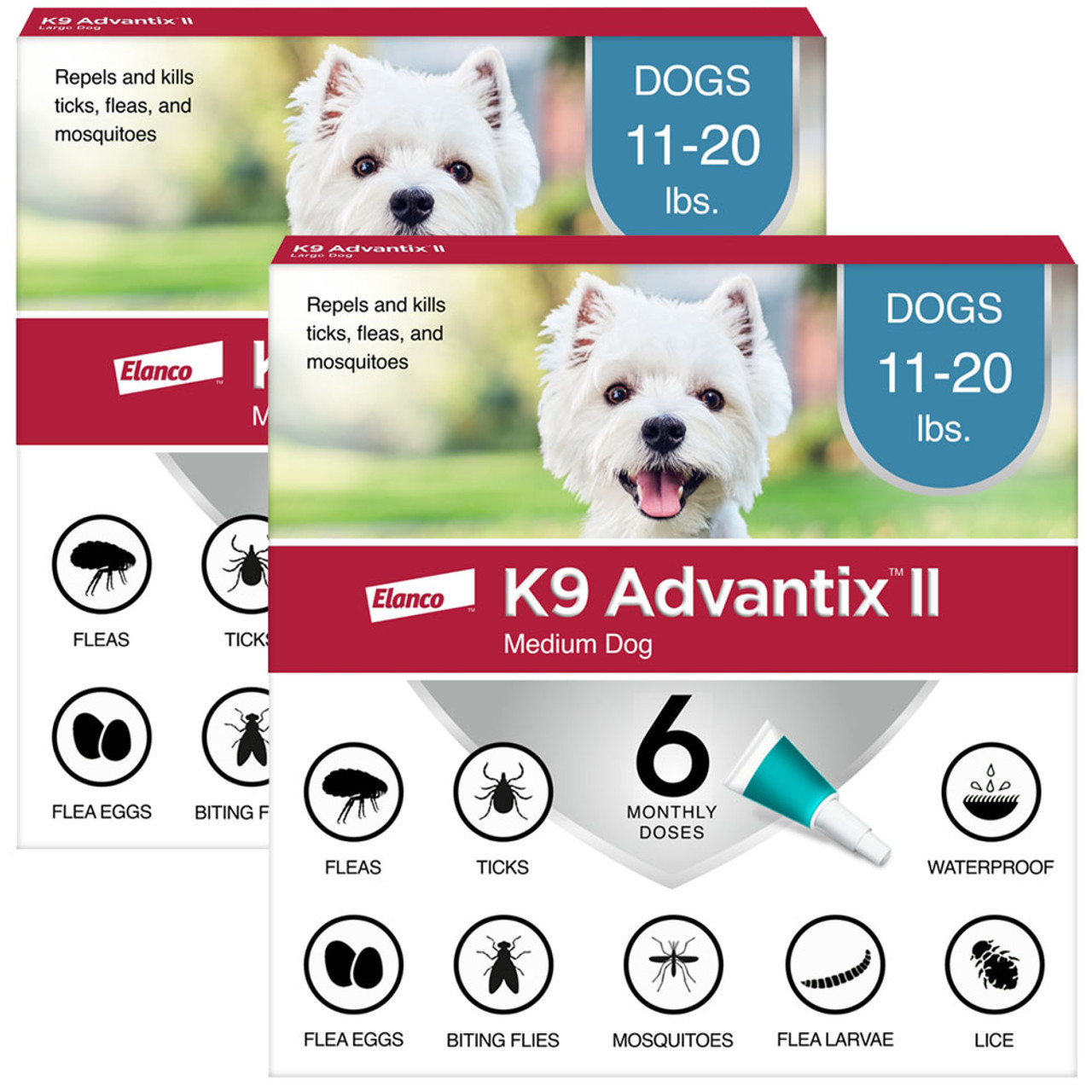 K9 Advantix II  Vet-Recommended Flea, Tick & Mosquito Treatment & Prevention for Dogs | 6-Mo Supply-Chicfuzzy