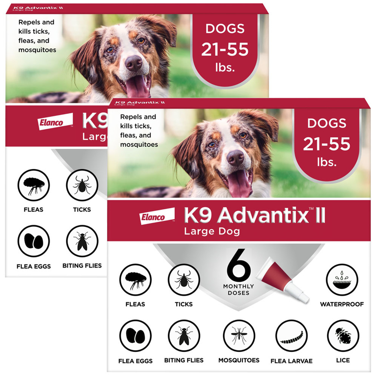 K9 Advantix II  Vet-Recommended Flea, Tick & Mosquito Treatment & Prevention for Dogs | 6-Mo Supply-Chicfuzzy