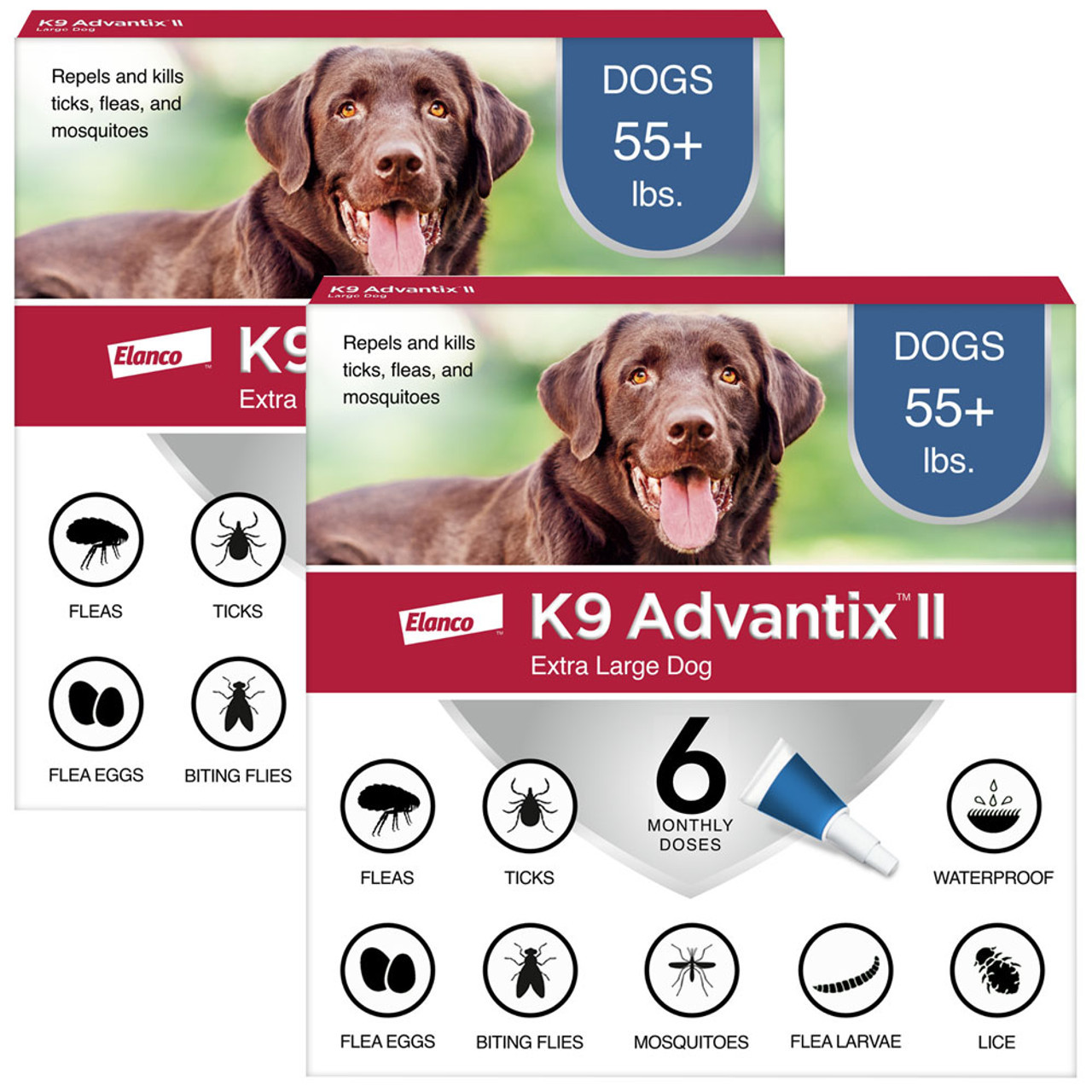 K9 Advantix II  Vet-Recommended Flea, Tick & Mosquito Treatment & Prevention for Dogs | 6-Mo Supply-Chicfuzzy