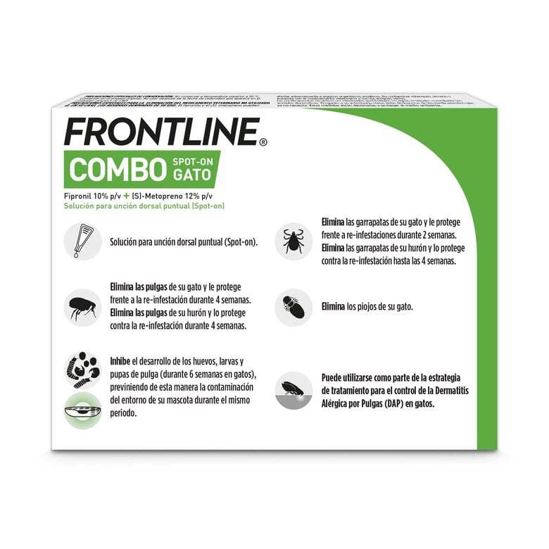 Frontline®Combo Pipetas Spot-On para Gatos