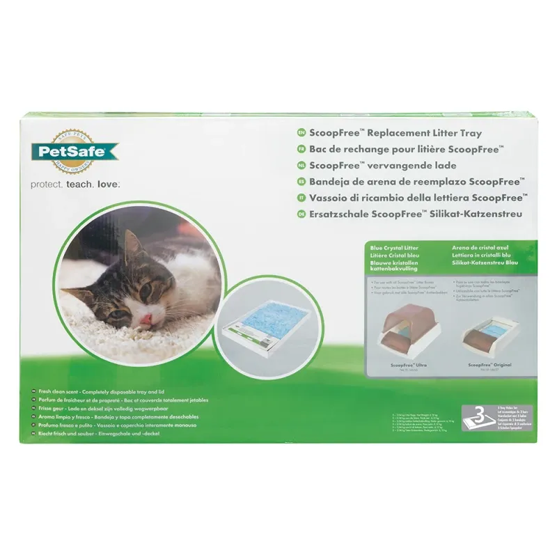 PetSafe Pet Safe Scoop Free Lot de 3 bacs à litière jetables