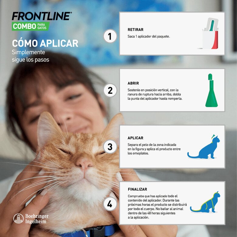 Frontline®Combo Pipetas Spot-On para Gatos