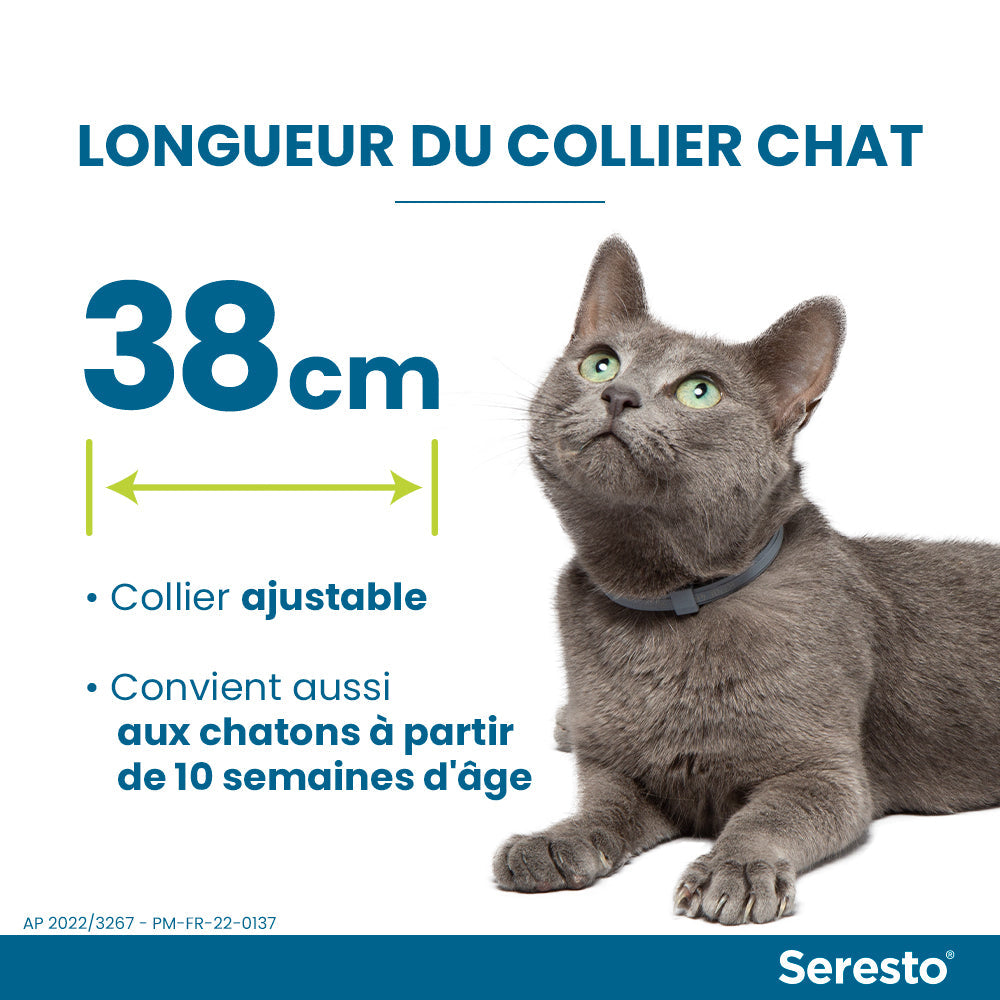 Elanco Bayer Colliers Pour Chats Anti-Puces et Anti-Tiques | Protection de 8 mois