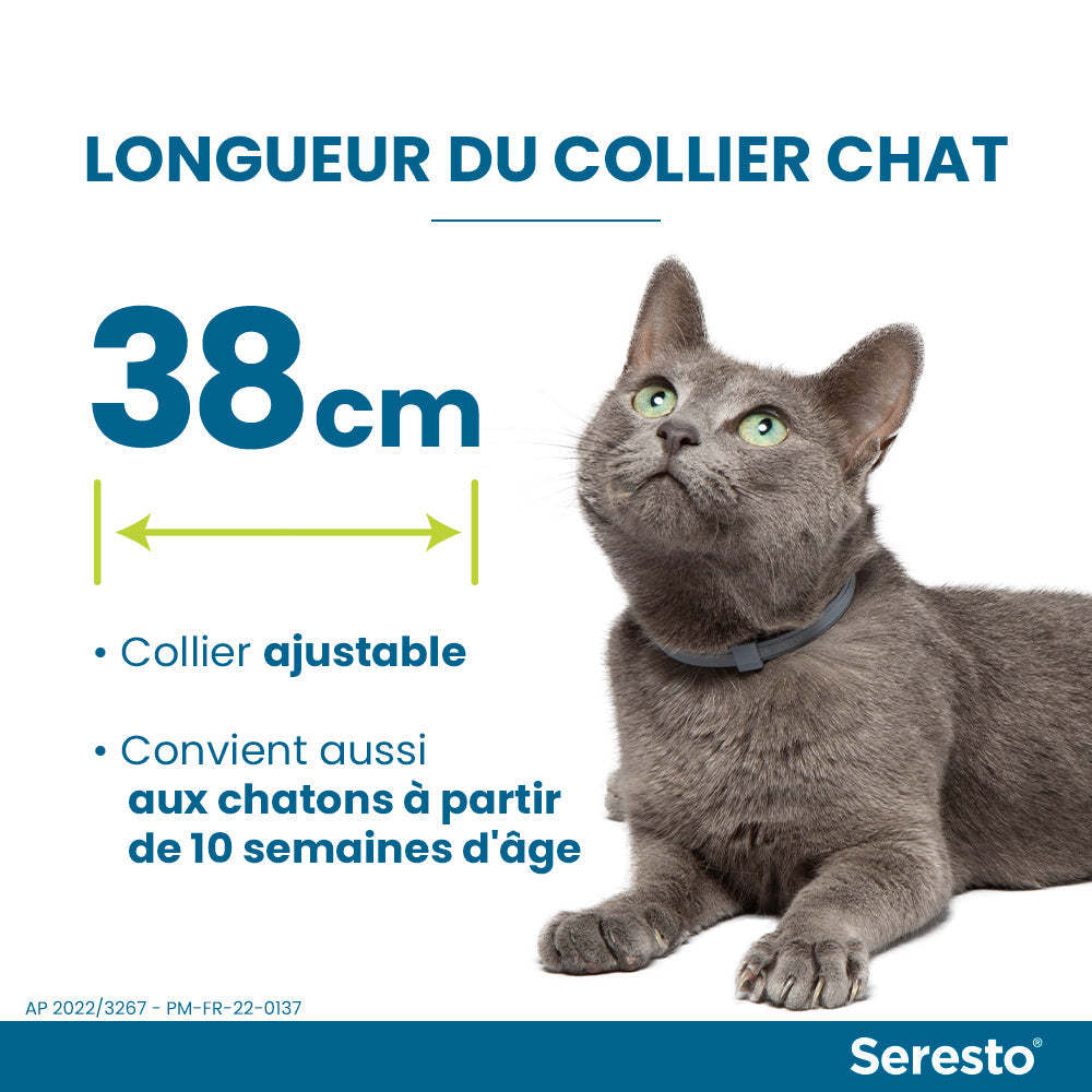 Elanco Bayer Colliers Pour Chats Anti-Puces et Anti-Tiques | Protection de 8 mois