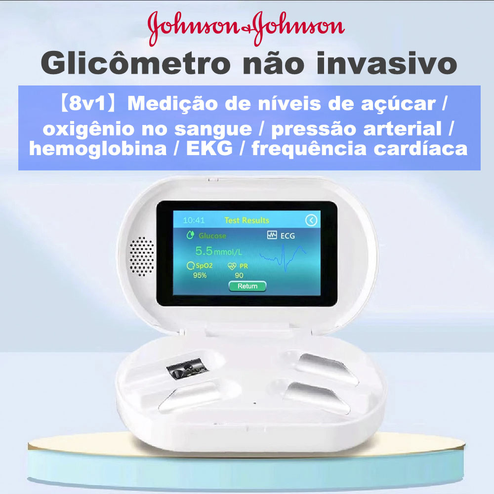 【Sem agulhas】 Medição de glicose não invasiva, monitor de saúde inteligente integrado