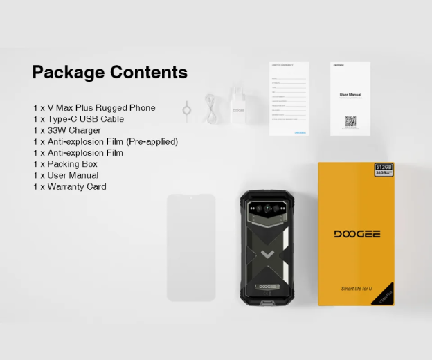 Doogee V Max Plus - Smartphone robusto 5G, lançamento global
