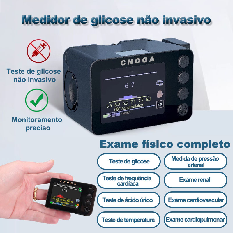 Oxímetro de glicose não invasivo CNOGA