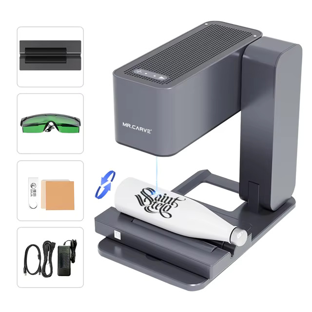 [Aço inoxidável leve] MR.CRAVE Máquina de Gravação a Laser Pequena e Portátil
