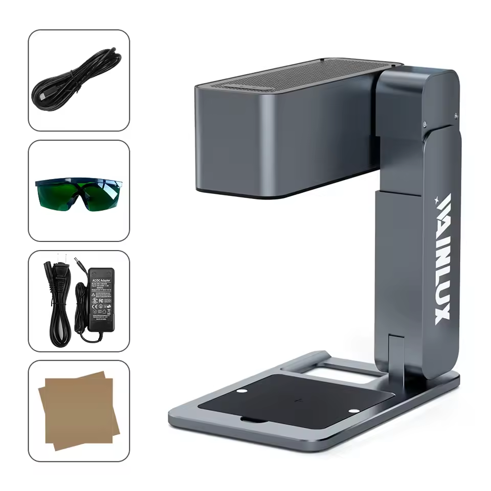 Máquina de gravação a laser Wainlux - Compacta / Leve / Portátil / Ideal para DIY
