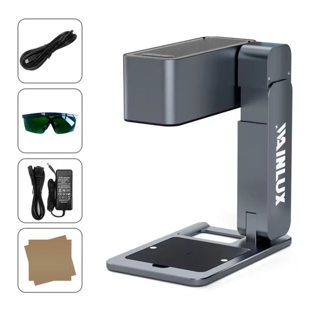 Máquina de gravação a laser Wainlux - Compacta / Leve / Portátil / Ideal para DIY
