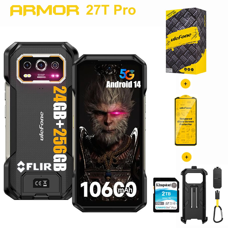 Ulefone Armor 27T Pro Novo Smartphone 5G com Imagem Térmica