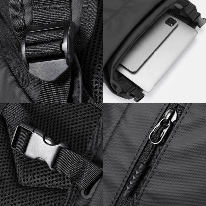 Kingsonsr 18L roll top commuter backpack - KS3335W